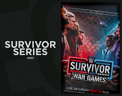 WWE Survivor Series WarGames 2023 Poster