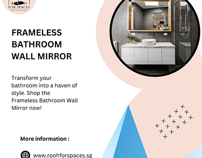 Frameless Bathroom Wall Mirror