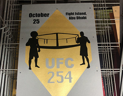 UFC 254 Two Color Screen Print
