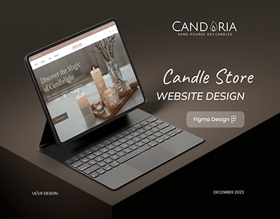 Candles website Design| Landing Page UI/UX