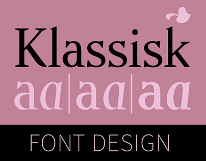 Klassisk / Font design / 6 FONTS