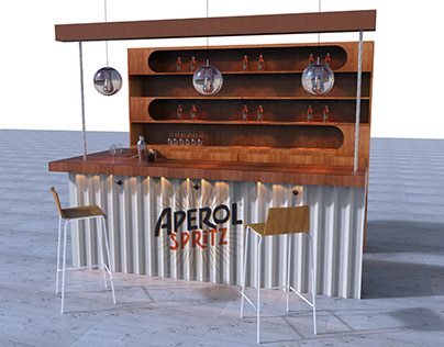 Aperol Spritz modular lounge bar