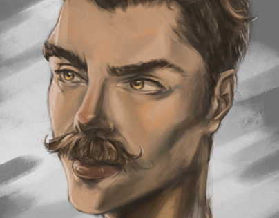 Moustache sketch