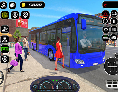 Bus simulator game ui