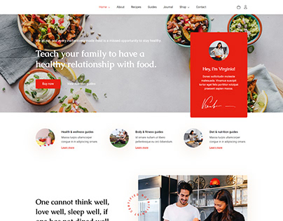 Nutritionist WordPress Website Design