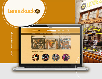 Lemezkuckó / Webshop and logo redesign