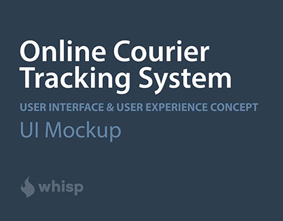 Online Courier Tracking System UI Mockup (WIP)