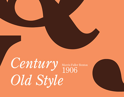 Century Old Style Typeface Poster
