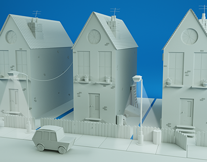 3D House and 3D Car Animation