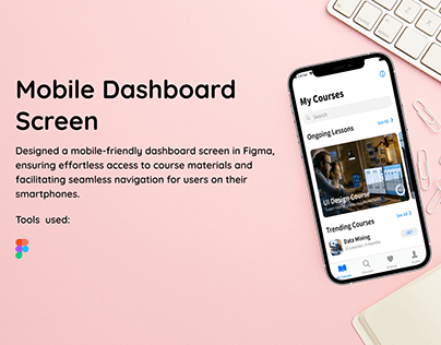 Mobile Dashboard screen