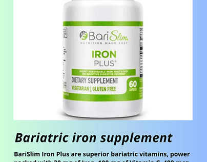 BariSlim Bariatric Iron Supplement