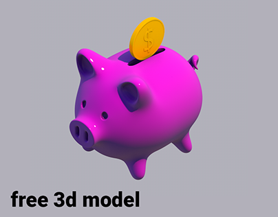 Piggybank - free 3D model