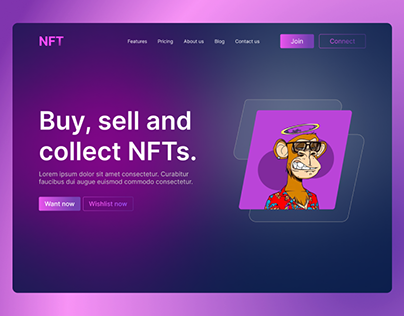 NFT's Marketplace website.