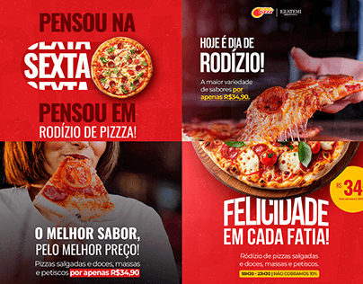 Peso e Pizza . Social media