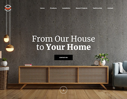 Home Interior Landing Page Template