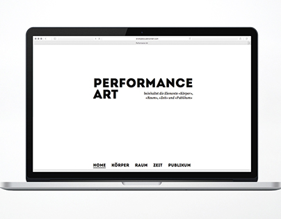 Website «Performance Art»