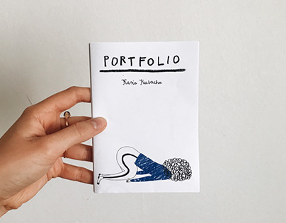 "PORTFOLIO" folded zine