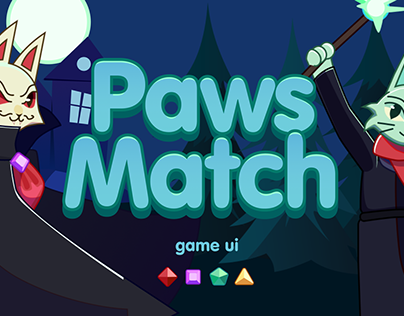 Paws Match Game UI/Illustration devolopment