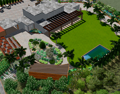 Visualization of design of the lot , 5000 m²