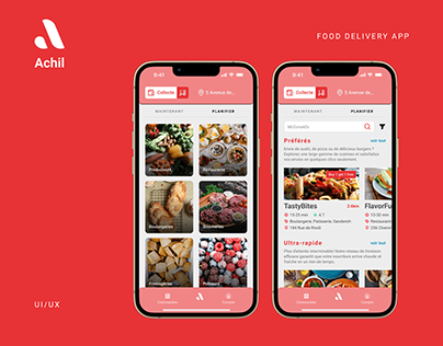 Project thumbnail - Achil - French Food Delivery App