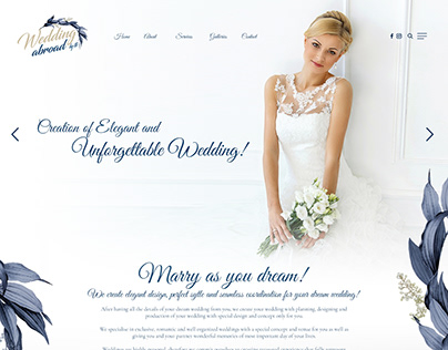 Wedding Aboard Web Design