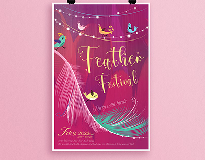 Feather Festival Poster Design