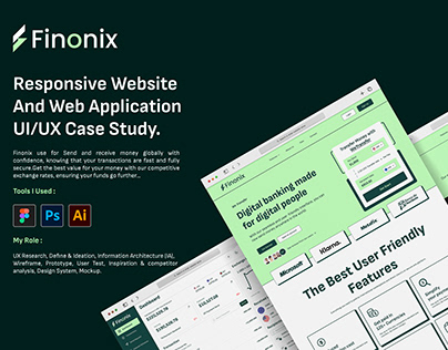 UI/UX Case Study - Finance Website - Dashboard