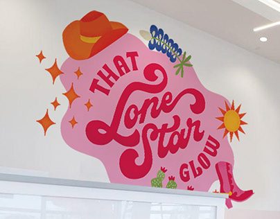 That Lone Star Glow Mural for LaserAway