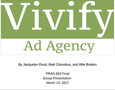 Vivify AD Agency - Creation