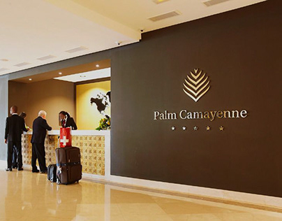 Branding & signage design Palm Camayenne hotel