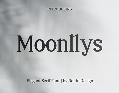 Moonllys Serif Font