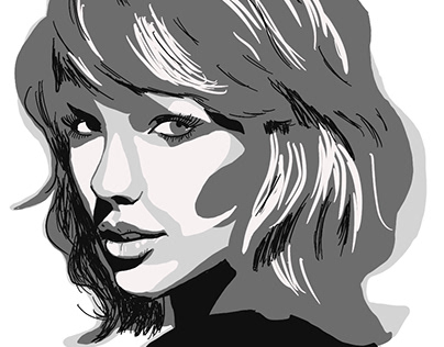 Posterized Taylor Swift