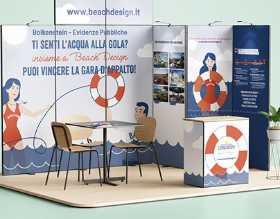 Graphics for beach bars architecture firm