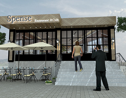 facade design of cafe