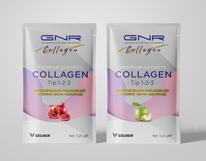 GNR Collagen Sashet Packaging Design