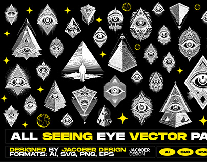 Project thumbnail - All Seeing Eye Vector Pack v.1