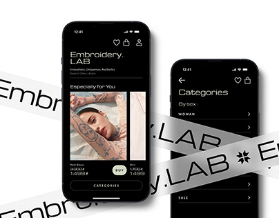 UX/UI Case Study - Embroidery.LAB- Ecommerce Mobile App