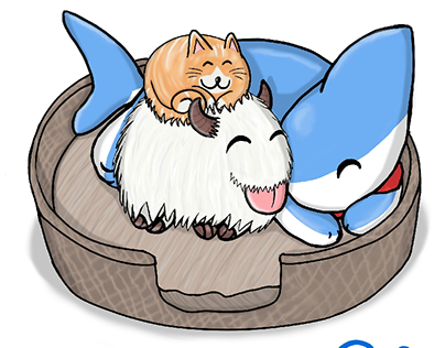 Shark Puppy, Poro and a kitten