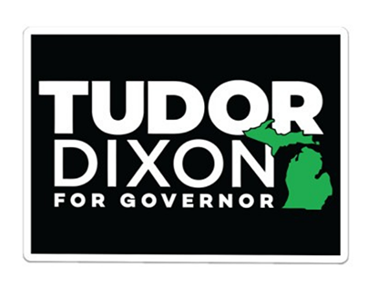 Tudor Dixon For Governor sticker