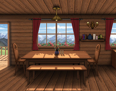 Alps cabin (commission work)