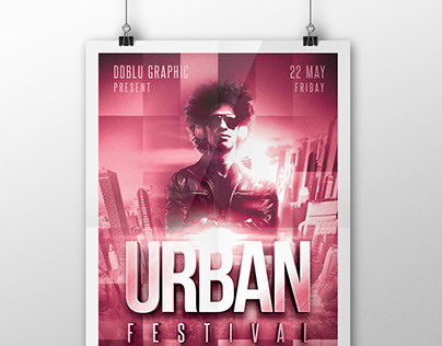 Urban Festival Flyer PSD Template