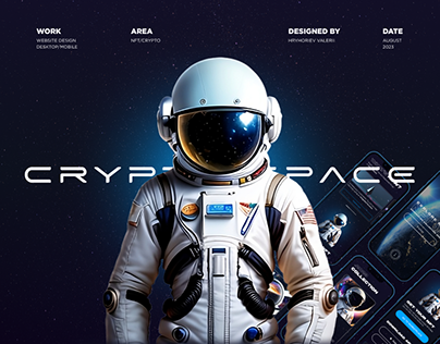 CryptoSpace | NFT website | UI/UX design