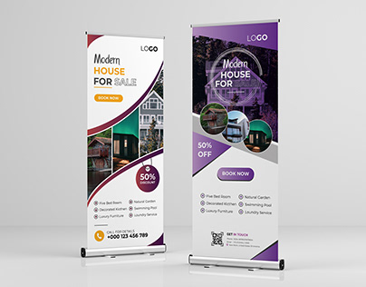 Roll-Up /Pull-Up Banner for Real Estate