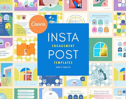 Instagram Template Canva Post Sun - Social Media Pack