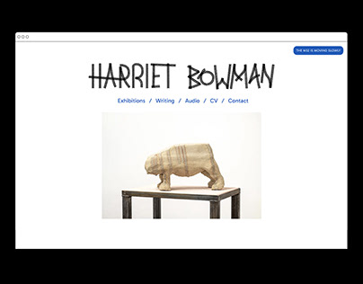 Project thumbnail - Harriet Bowman website