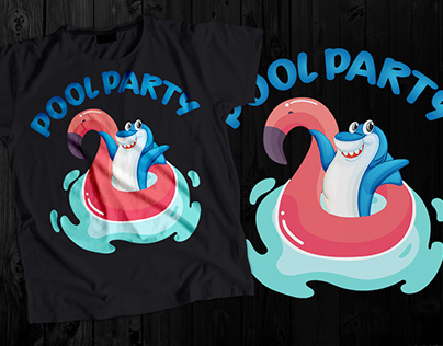 Pool Party Funny t shirt design