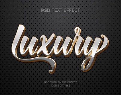 Gold text effect luxury for photoshop