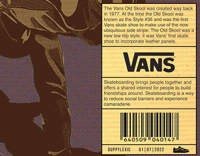 Vans - Old Skool 2 - Poster Design