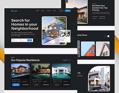 Real estate website uiux design project