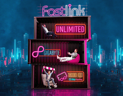 Fastlink | 4G + 5G internet Telecom Graphic ads